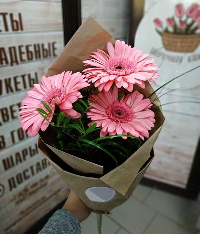 Букет цветов из: Герберы в Курждипскую