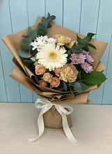 Букет цветов из:  Герберы и Хризантемы в Курждипскую