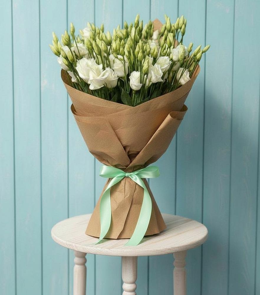 Букет цветов из: Лизиантусы в Курждипскую