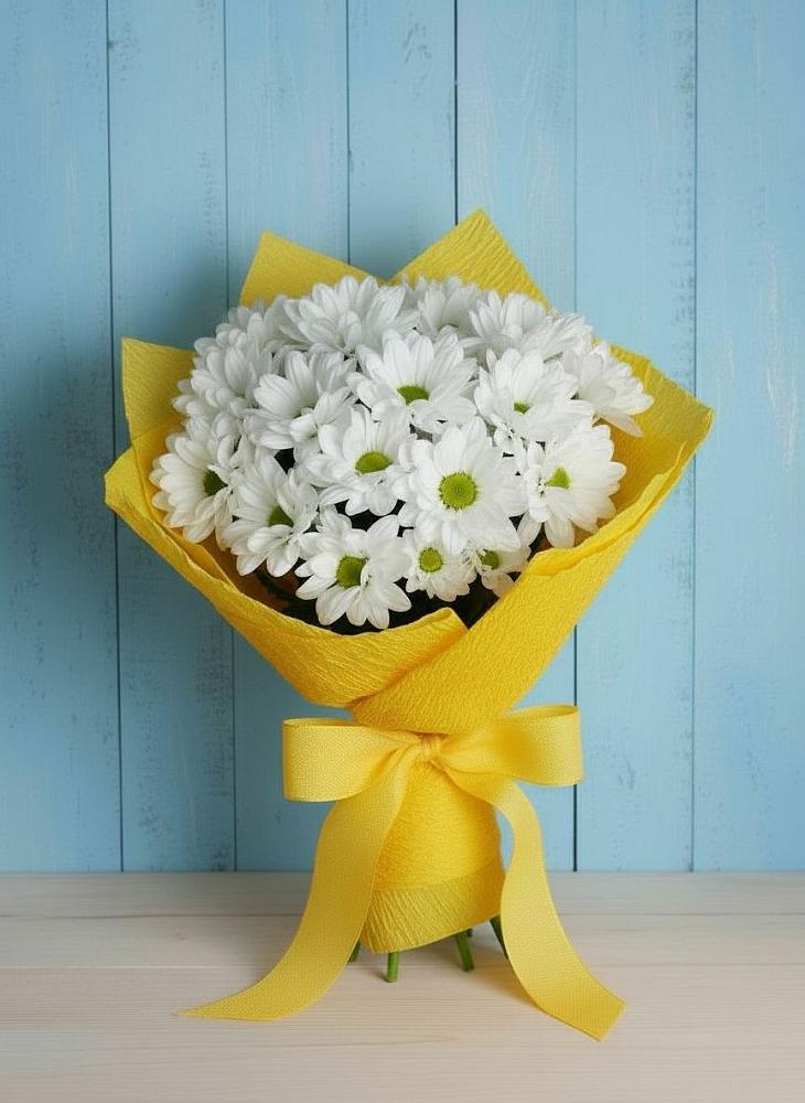 Букет цветов из: Хризантемы в Курждипскую