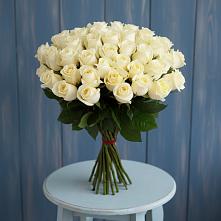 Букет 51 Белая роза Эдлесс Лав #REPLACE_PRED# Курждипскую