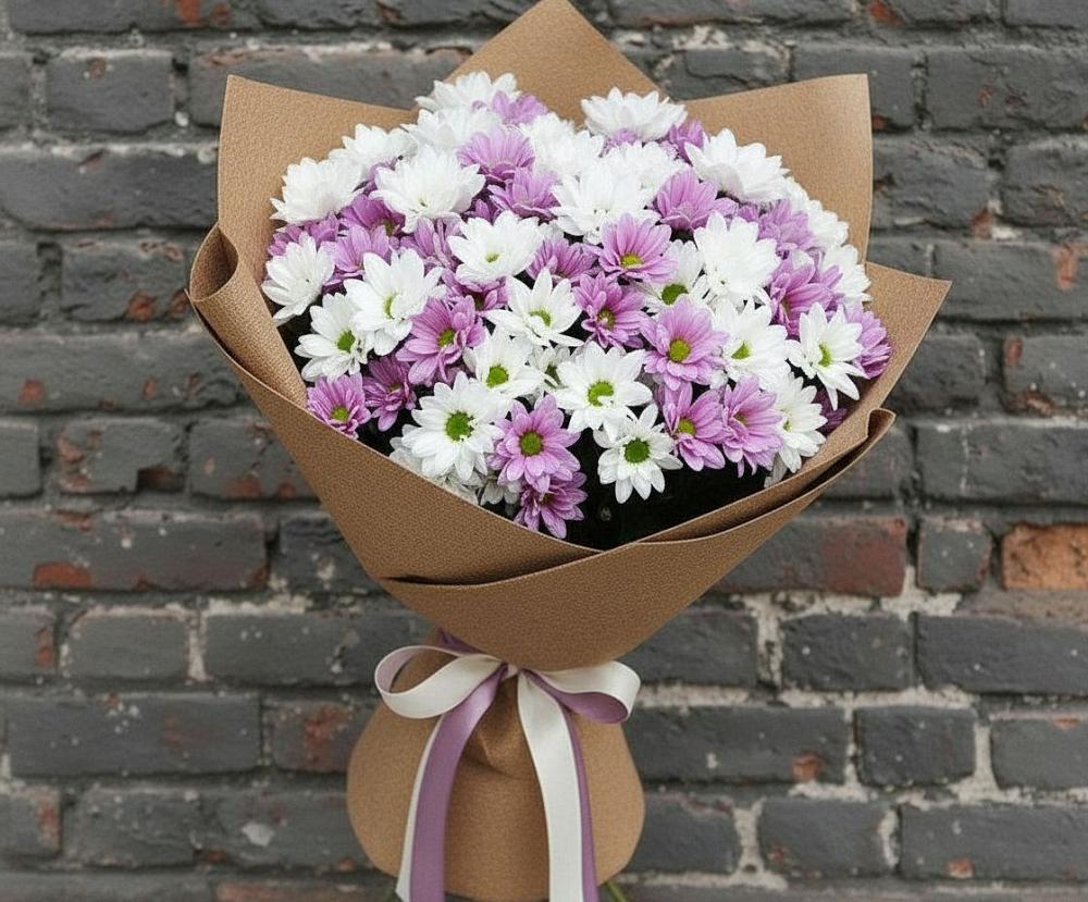 Букет цветов из: Хризантемы в Курждипскую