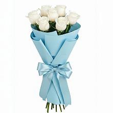 Букет 7 белых роз Проуд #REPLACE_PRED# Курждипскую