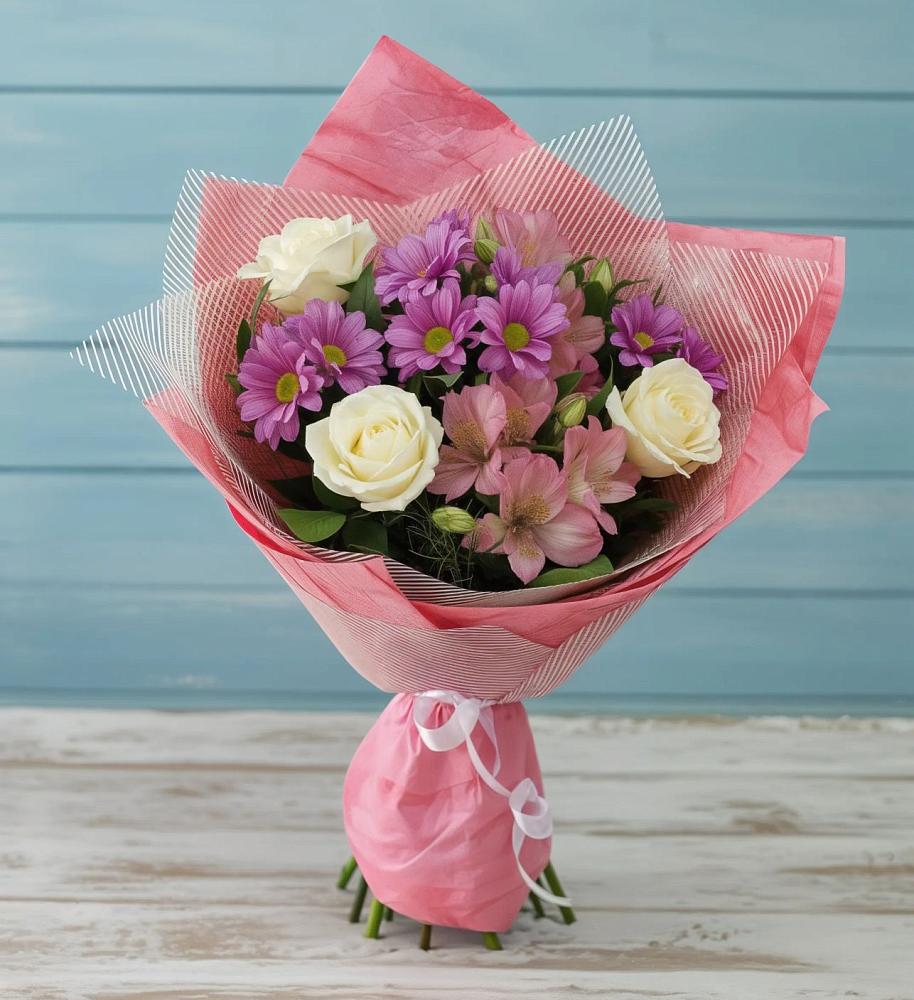 Букет цветов из: Герберы в Курждипскую