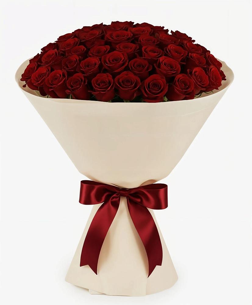 Букет 101 Бордовая роза Блэк Бакарра в Курждипскую