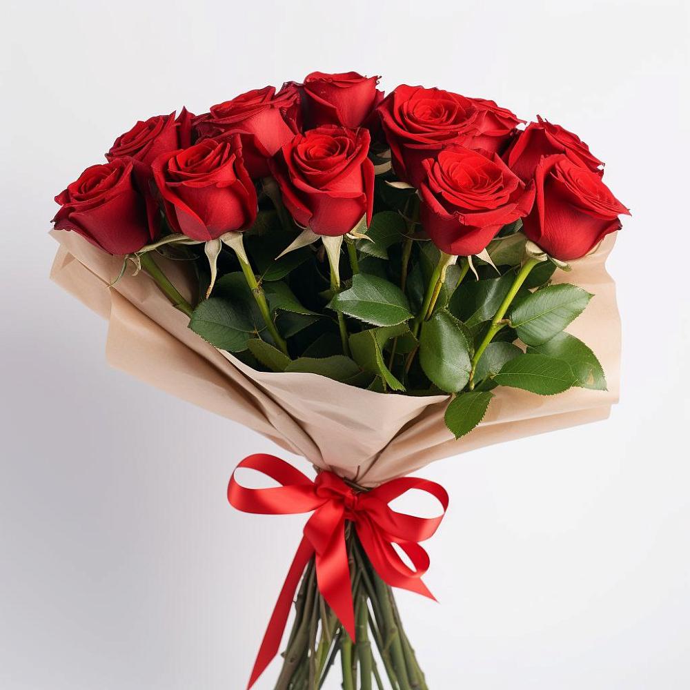 Букет 11 Красных роз Эдлесс Лав в Курждипскую